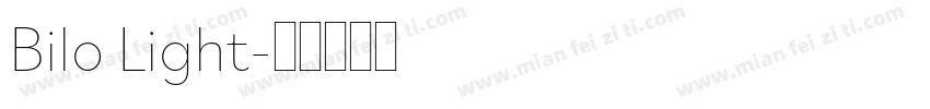 Bilo Light字体转换